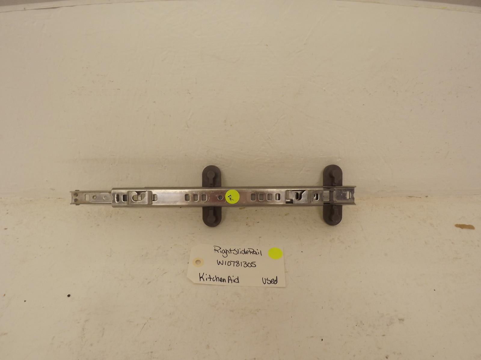 KitchenAid Dishwasher W10781305 Right Slide Rail Used KitchenAid Dishwasher W10781305 Right Slide Rail Used